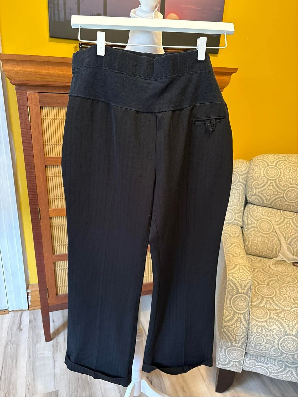 Motherhood Maternity Black Wide Leg Pull-On Pants